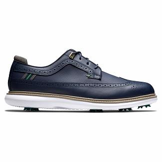 Scarpe Golf Footjoy Uomo Traditions Spikes Blu Marino Italia VKW386941